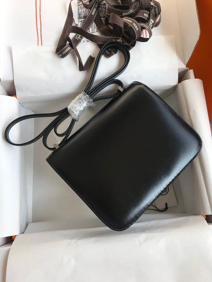 Constance 19cm Box Leather Handbag