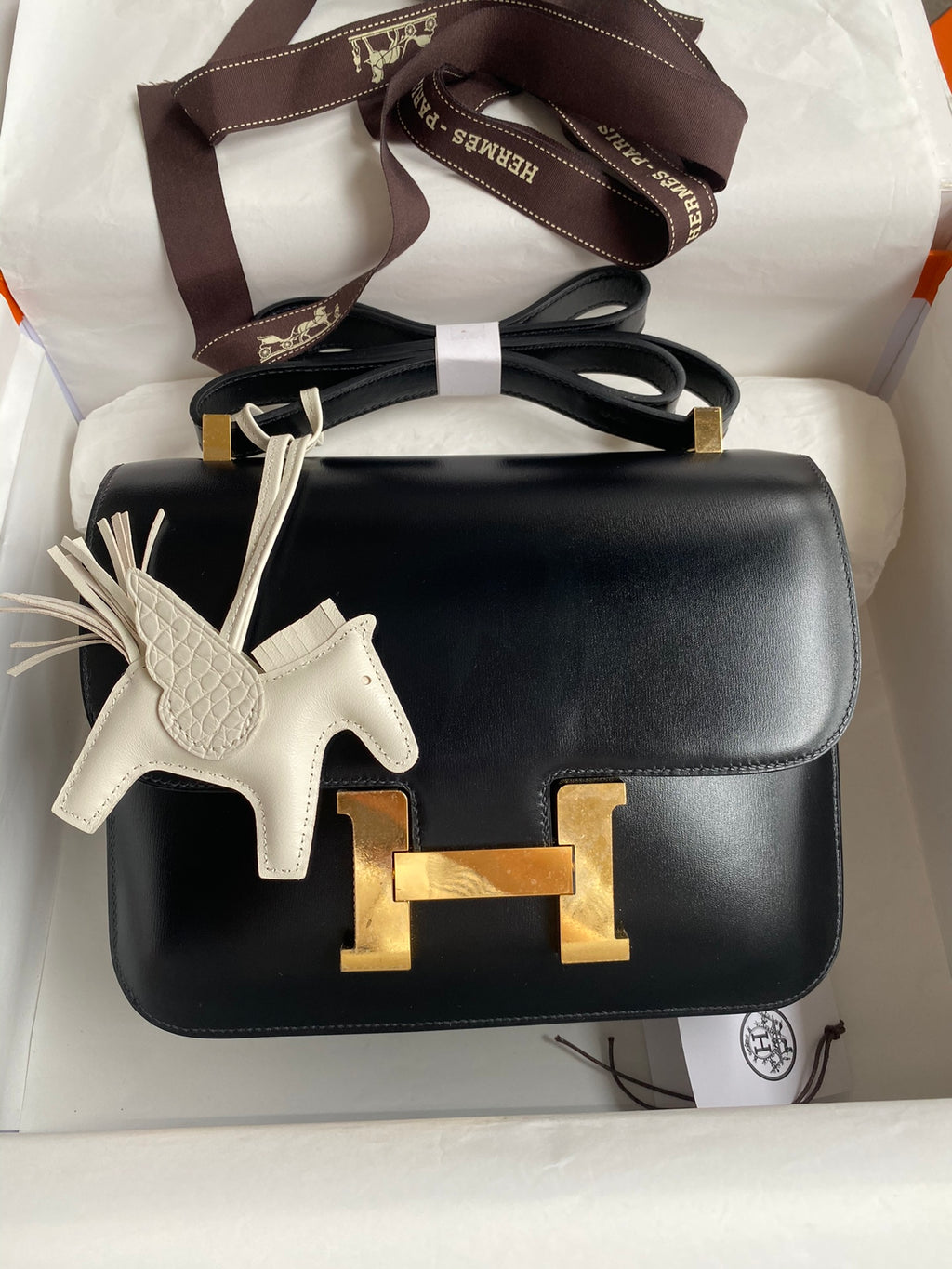 Constance 24cm Box Leather Handbag