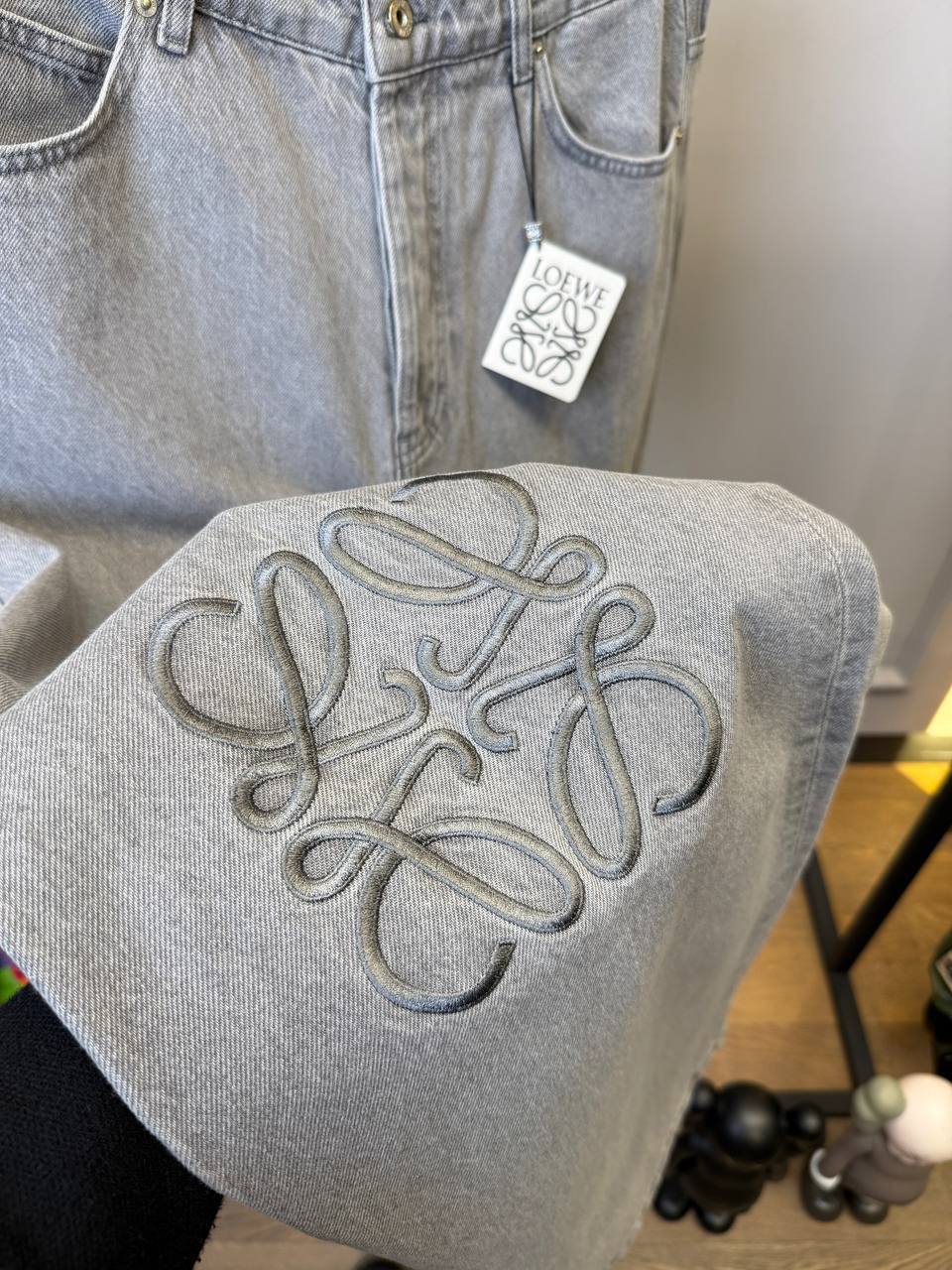 Anagram Baggy Jeans in Premium Cotton