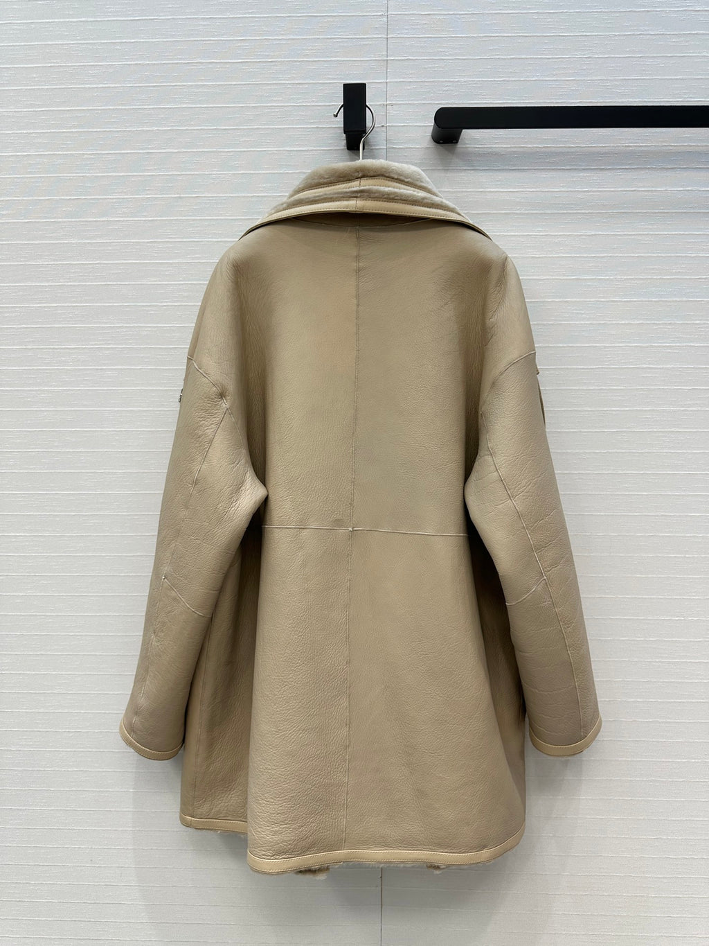 Shearling Reversible Coat – Sand Beige Edition