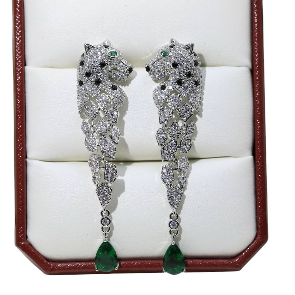Panthère Emerald Tassel Earrings