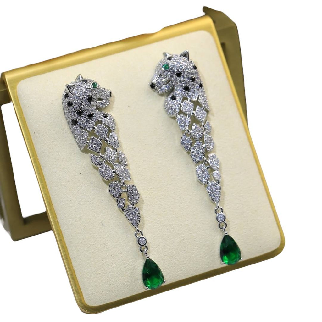Panthère Emerald Tassel Earrings
