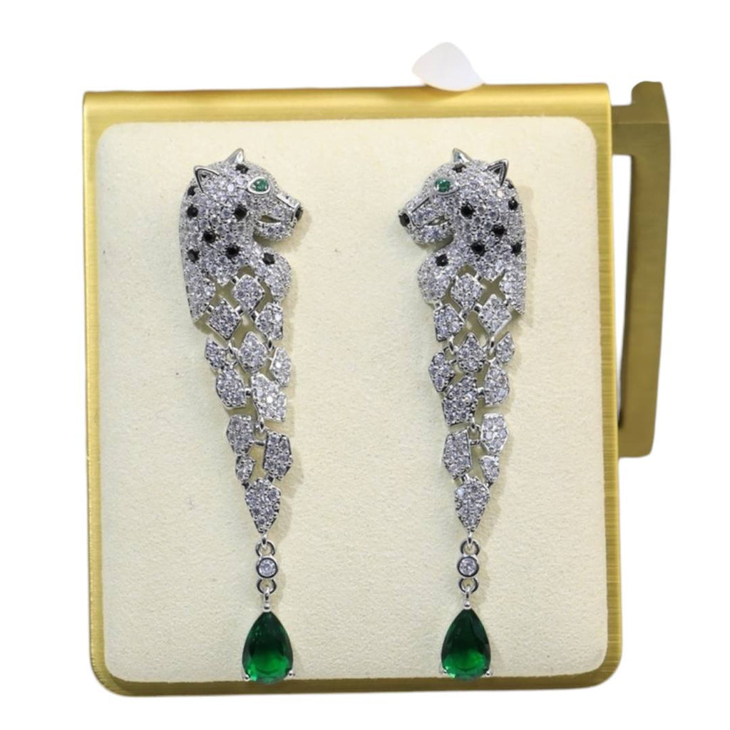 Panthère Emerald Tassel Earrings