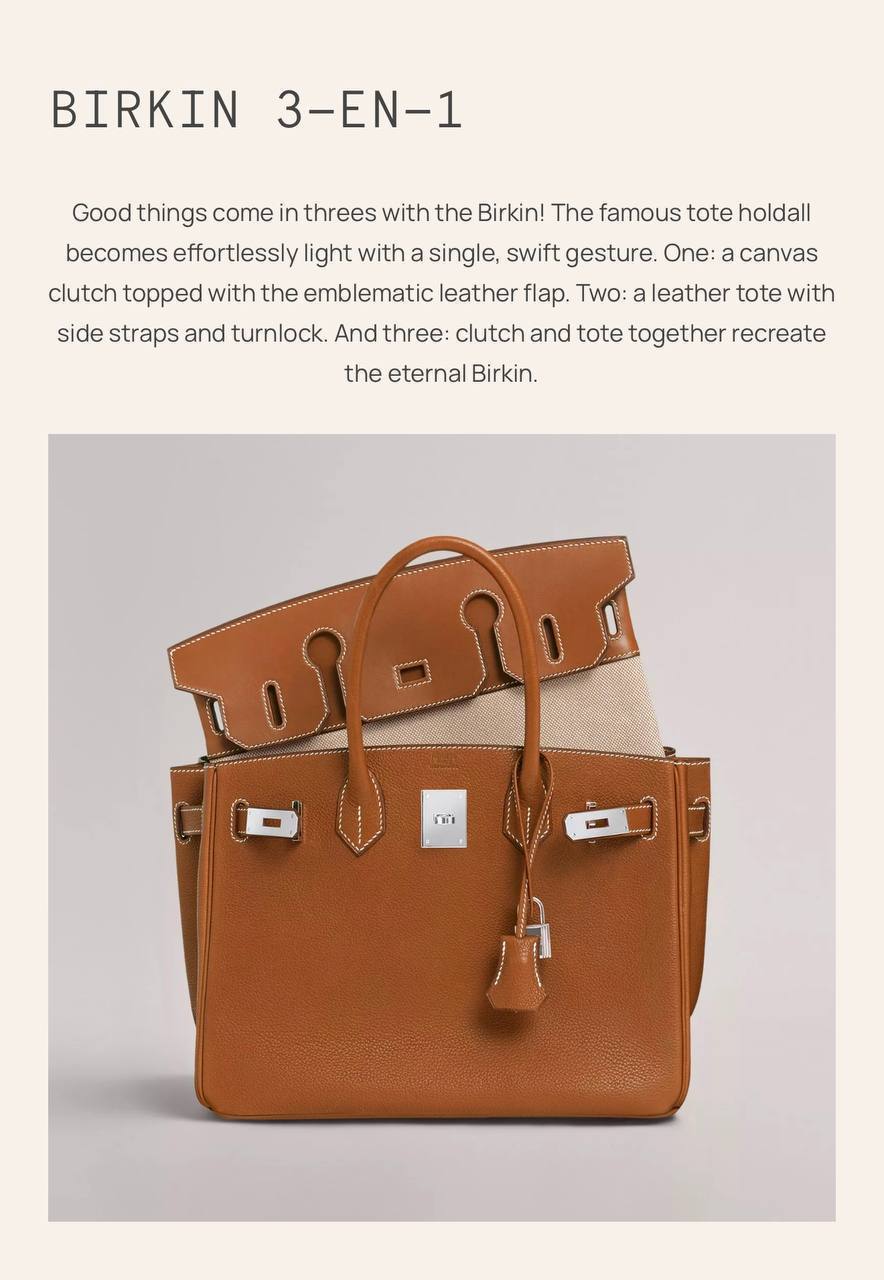 RARE ! Birkin 3-en-1 Bag 35 cm