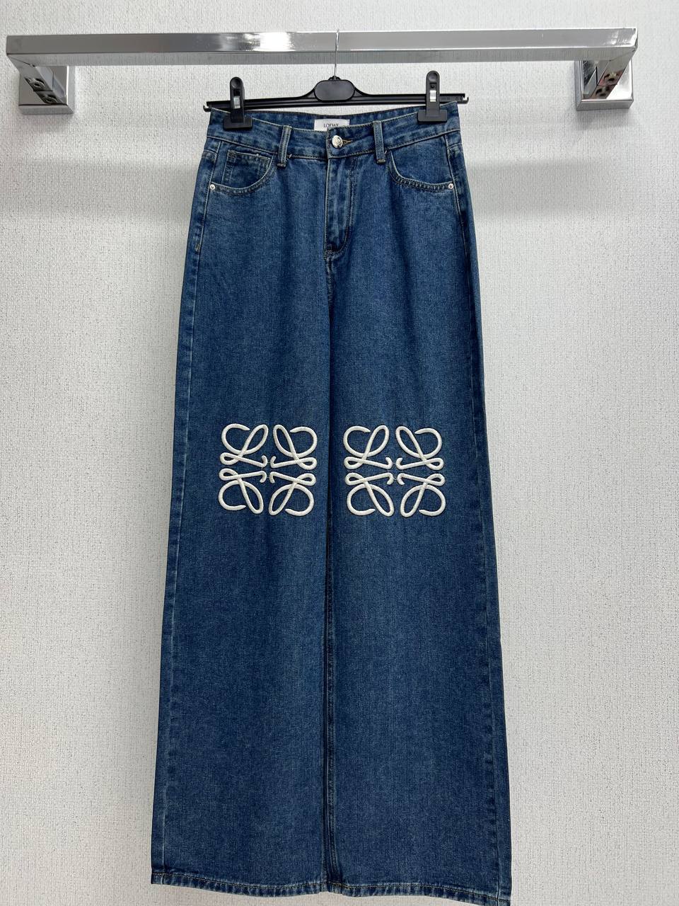 Wide-Leg Denim Jeans