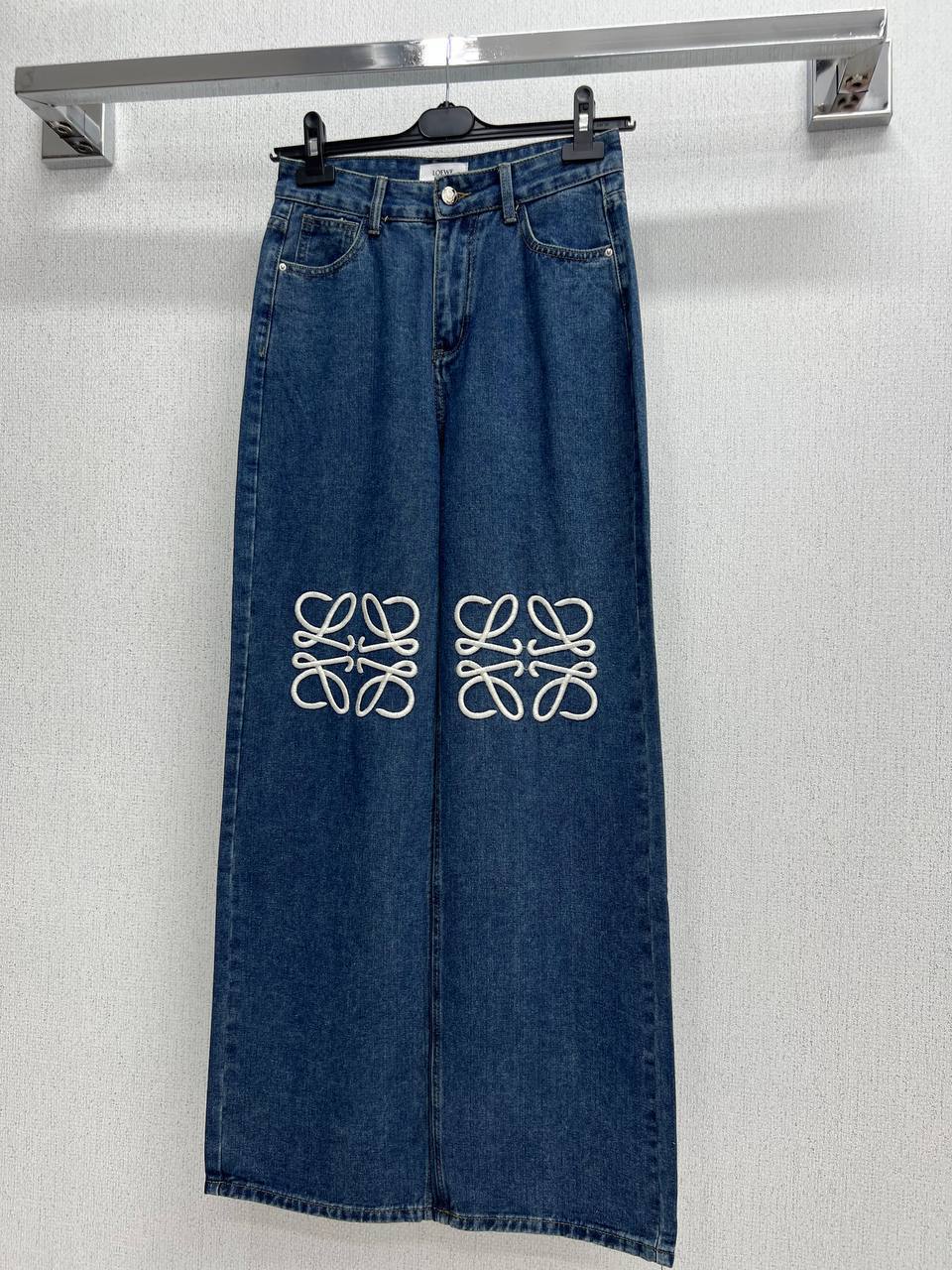 Wide-Leg Denim Jeans
