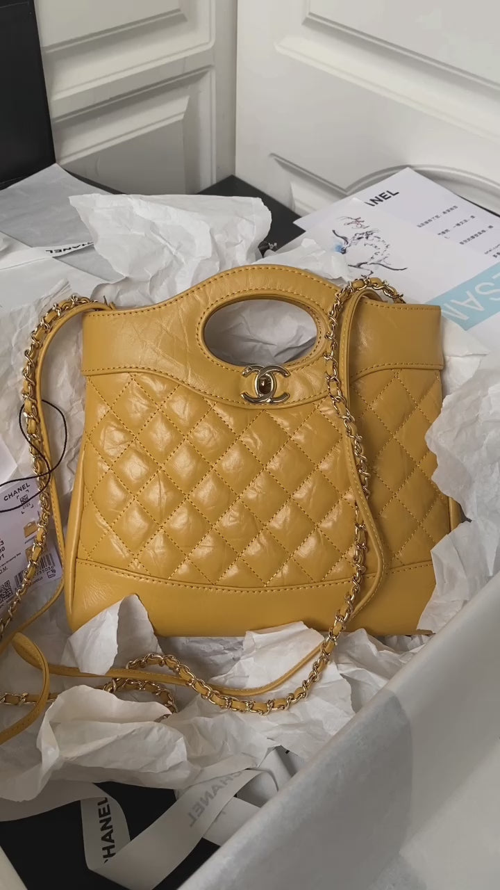 31 Quilted Leather Shopping Bag