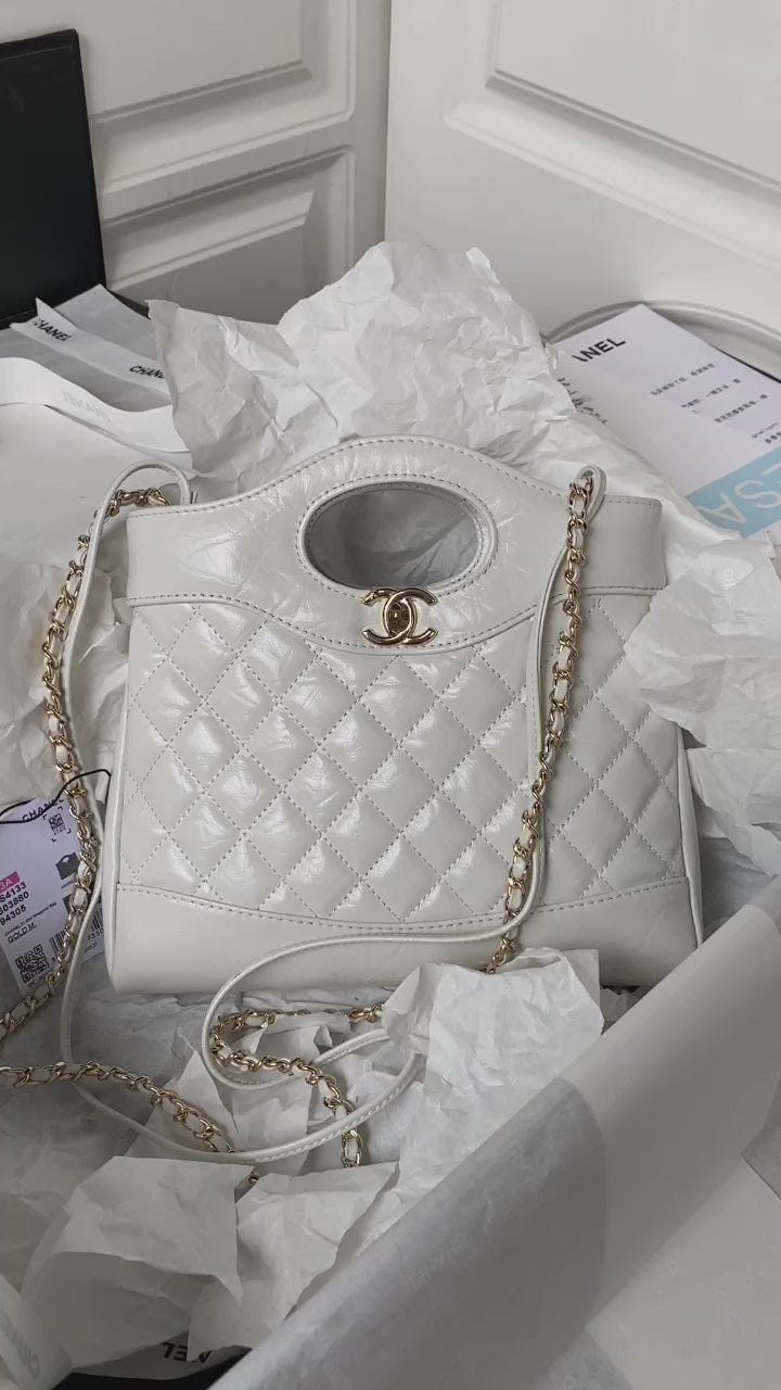 31 Quilted Leather Shopping Bag