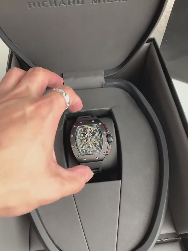 RM011-FM Automatic Chronograph – Black Carbon Edition