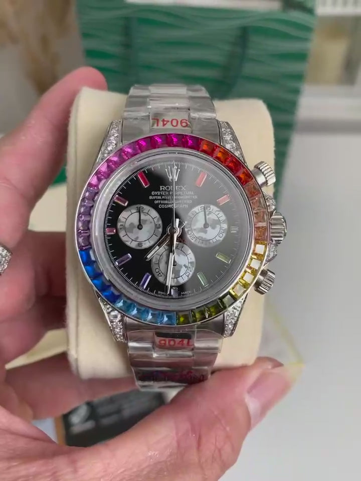 Cosmograph Daytona Rainbow Watch, 40mm