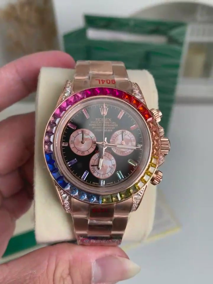 Cosmograph Daytona Rainbow Watch, 40mm