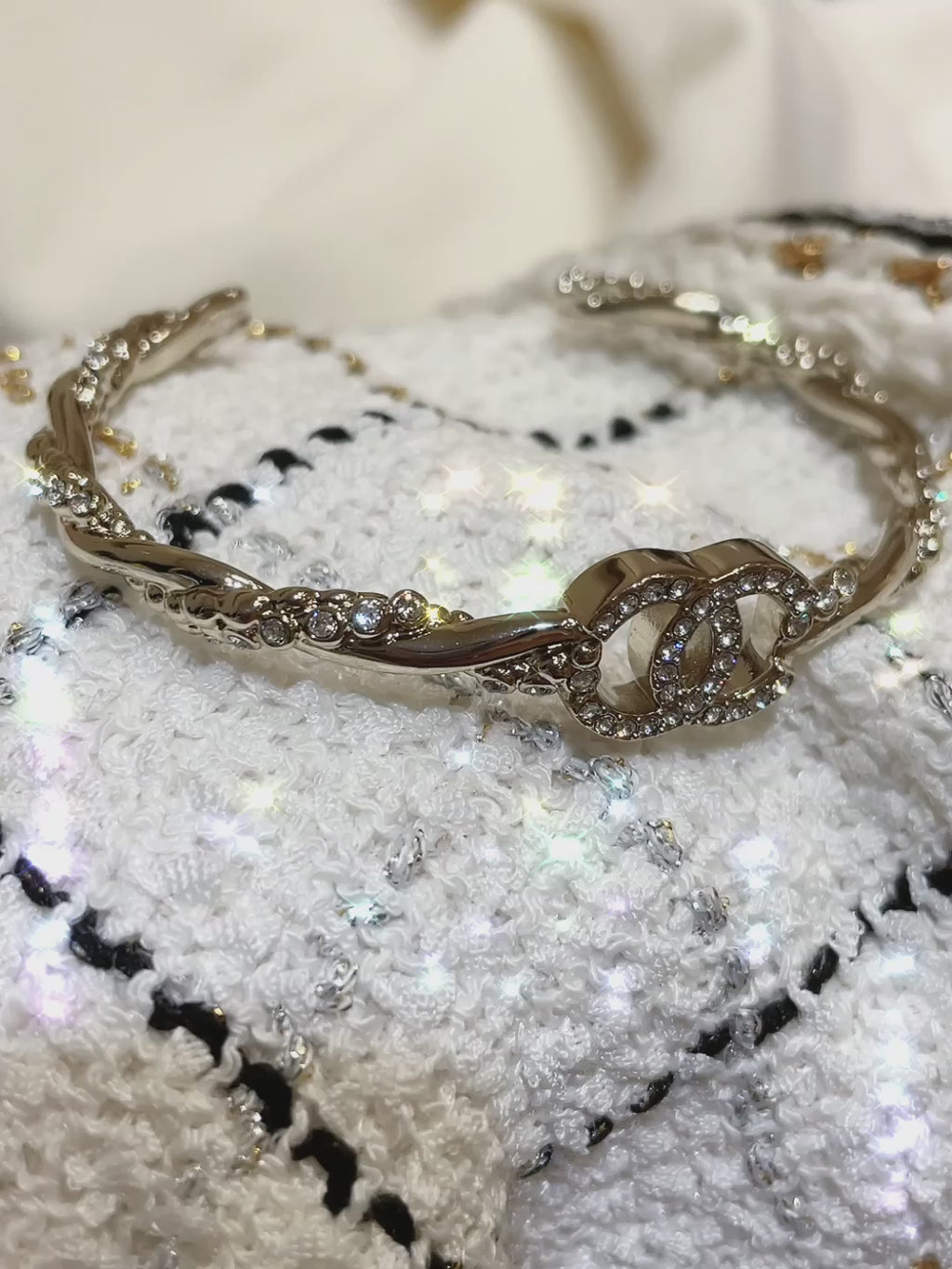 Braided Chain CC Bracelet