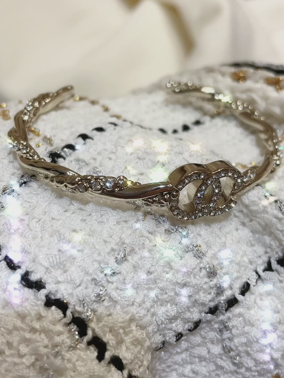 Braided Chain CC Bracelet