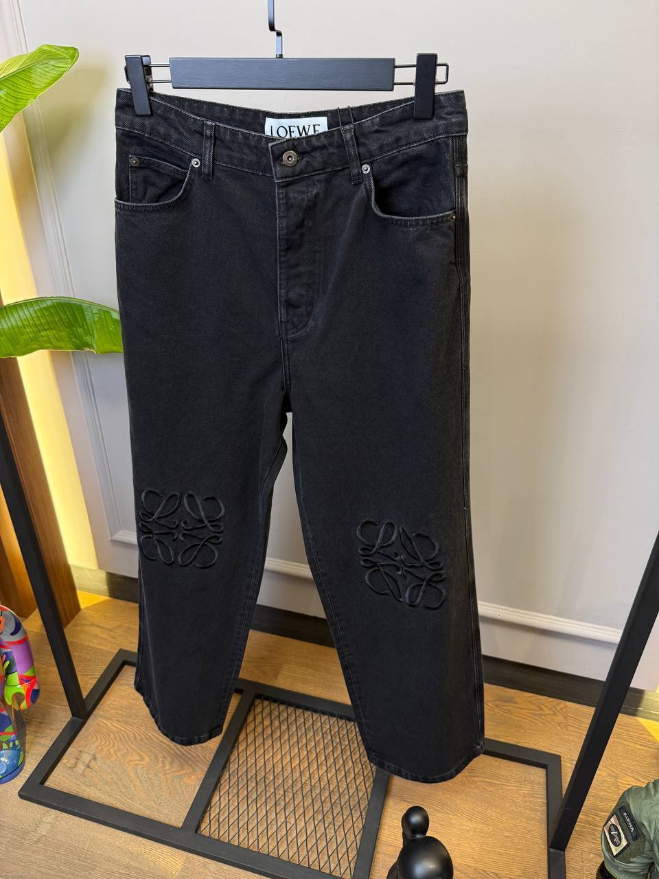Anagram Baggy Jeans in Premium Cotton