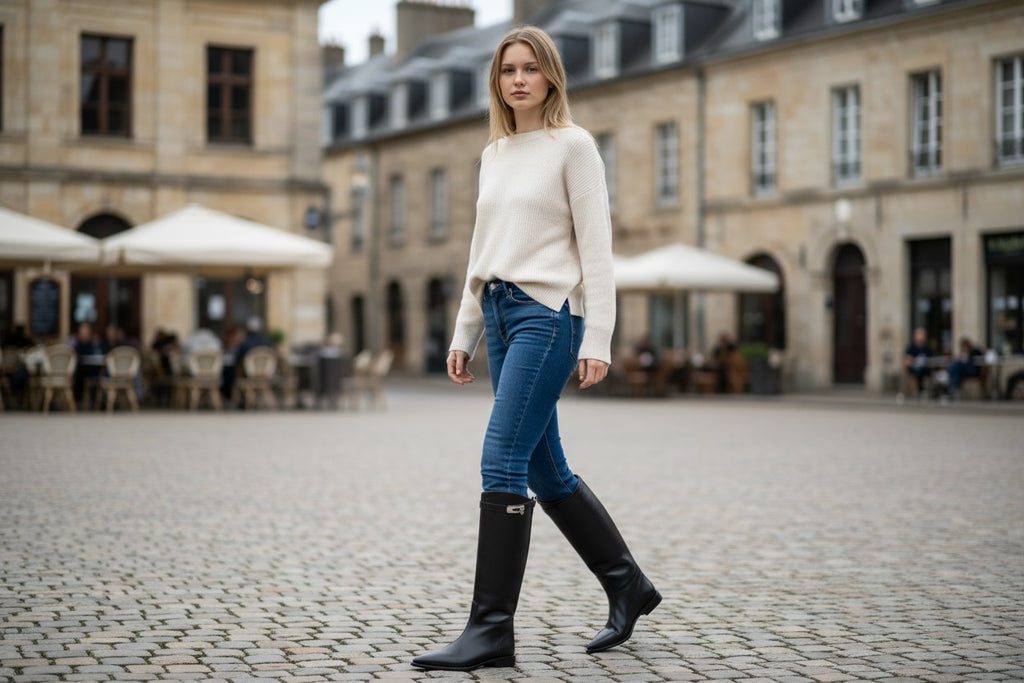 Kelly Buckle Long Rain Boots