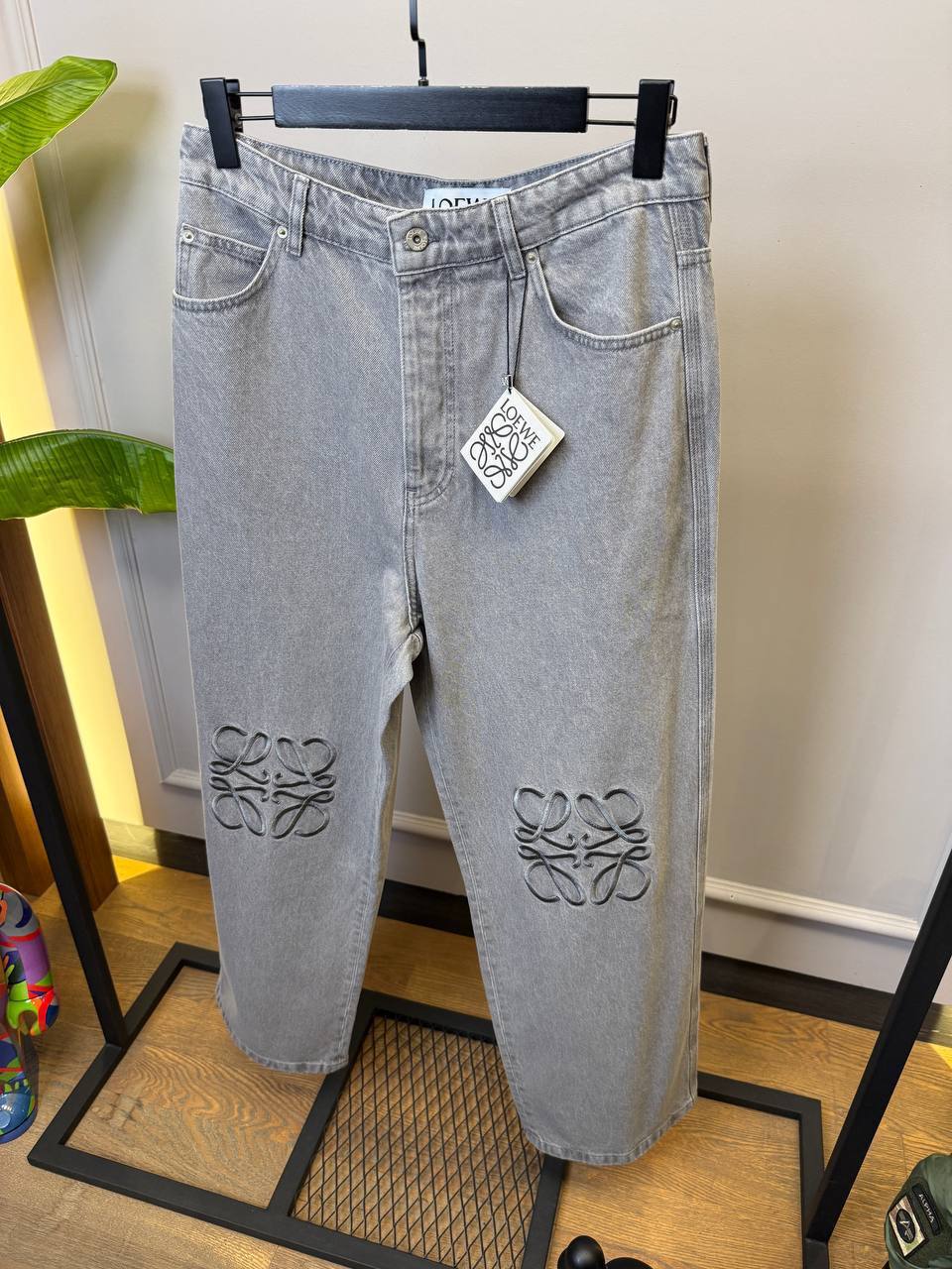 Anagram Baggy Jeans in Premium Cotton